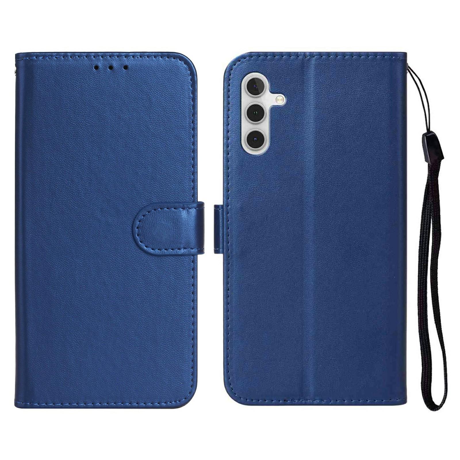 

For Samsung Galaxy A17 Case PU Leather Flip Phone Cover Wallet Card Slot Holder Blue