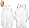 V1 V2 V3 V4 Case For Labubu,Protective Keychain For Doll Have A Seat Transparent Pvc Case Doll Protector Cover And Dust Cover