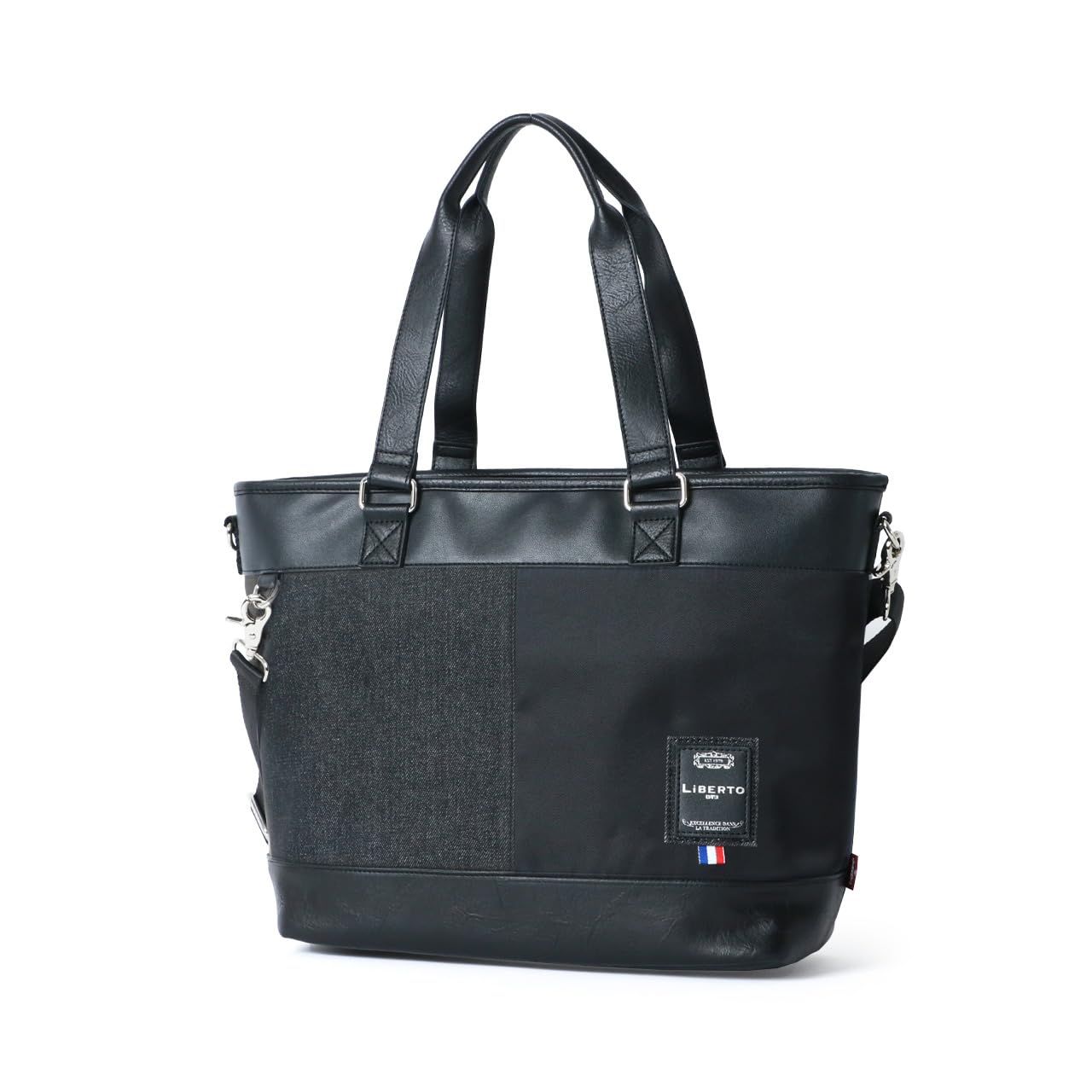 

Tote Bag 2way Tote Shoulder Bag Large A4 Commuting to School Gift Unisex LiBERTO EDWIN LiBERTO EDWIN Black Free [LiBERTO EDWIN] Men s