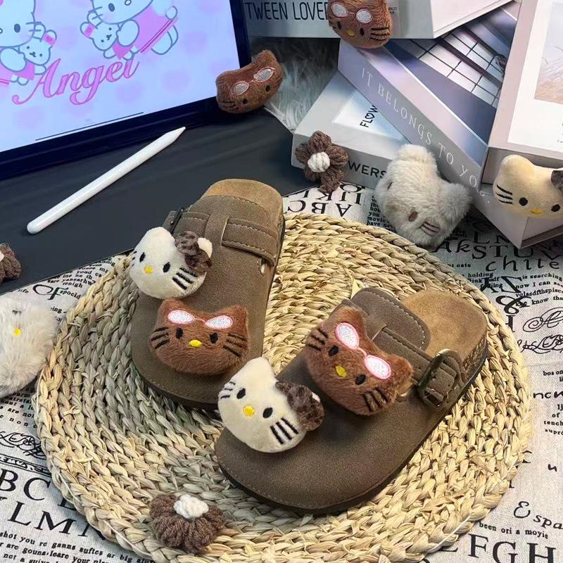 Girls' Slip-On Outdoor Clogs, 2025 Spring/Autumn, Soft and Non-Slip, for Older Children, Birkenstock-Style, Casual Wear.