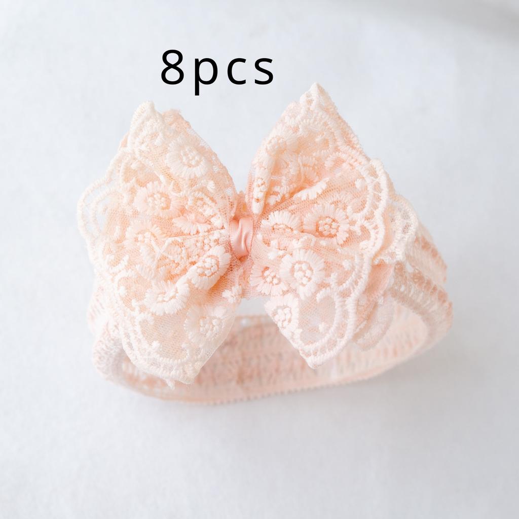 Dziecięca Koronkowa Opaska Dziecięce Nakrycie Głowy Dziecięca Opaska Księżniczka Gumka do Włosów Kokarda