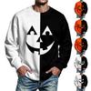 Men's Halloween Printed Long Sleeve Sweatshirt Casual Pullover