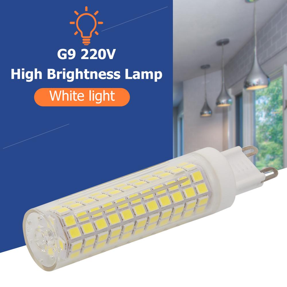 

- Светодиодная лампа G9 15 Вт 1500 Лм SMD 2835 с регулируемой яркостью, керамическая лампа Corn Light (220В постоянного тока)