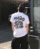 MAHAGRID Slash Logo Tee White(Mg2Fmmt527A)
