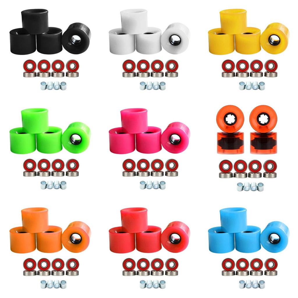 4x 78A Skateboard Wheels Longboard Cruiser Indoor Skating Road Skate Equipment