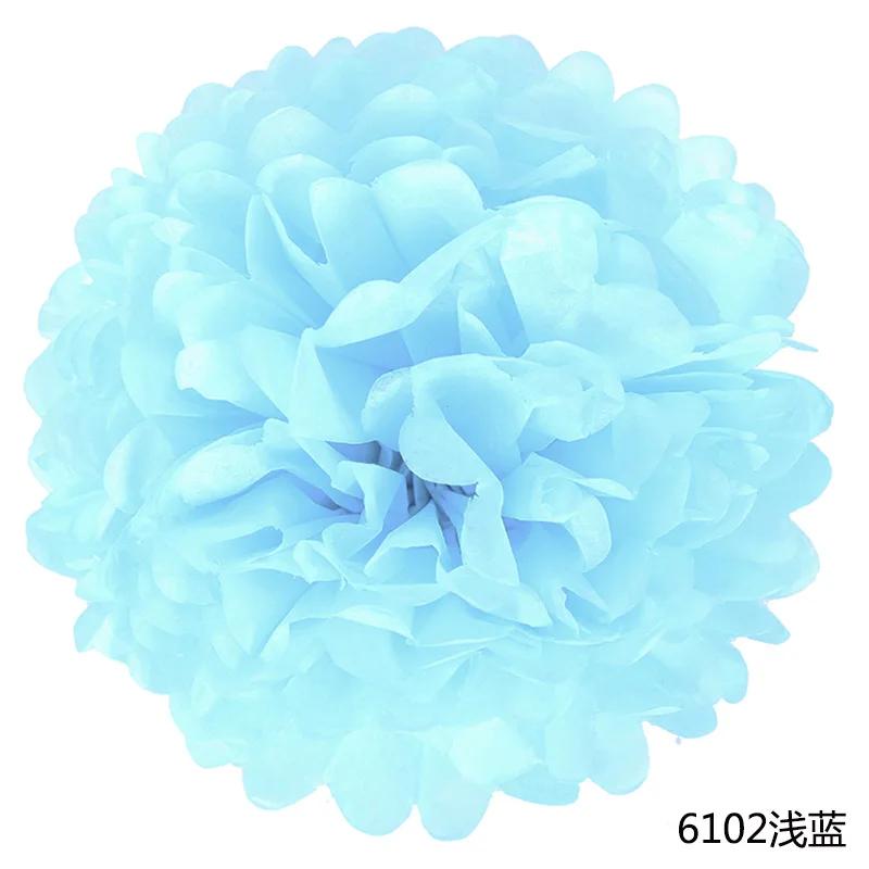 6-14inch(15-35cm) Handmade Tissue Party Flower Ball Decoration Paper Pompoms Wedding Decorative Baby Shower Birthday Favor Decor