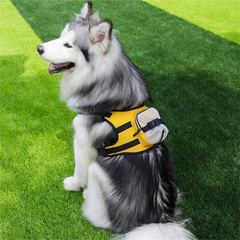 Dog Vest Adjustable Training Harness for Large Medium Dogs Backpack Strong Heavy Duty Harness Soft Handle