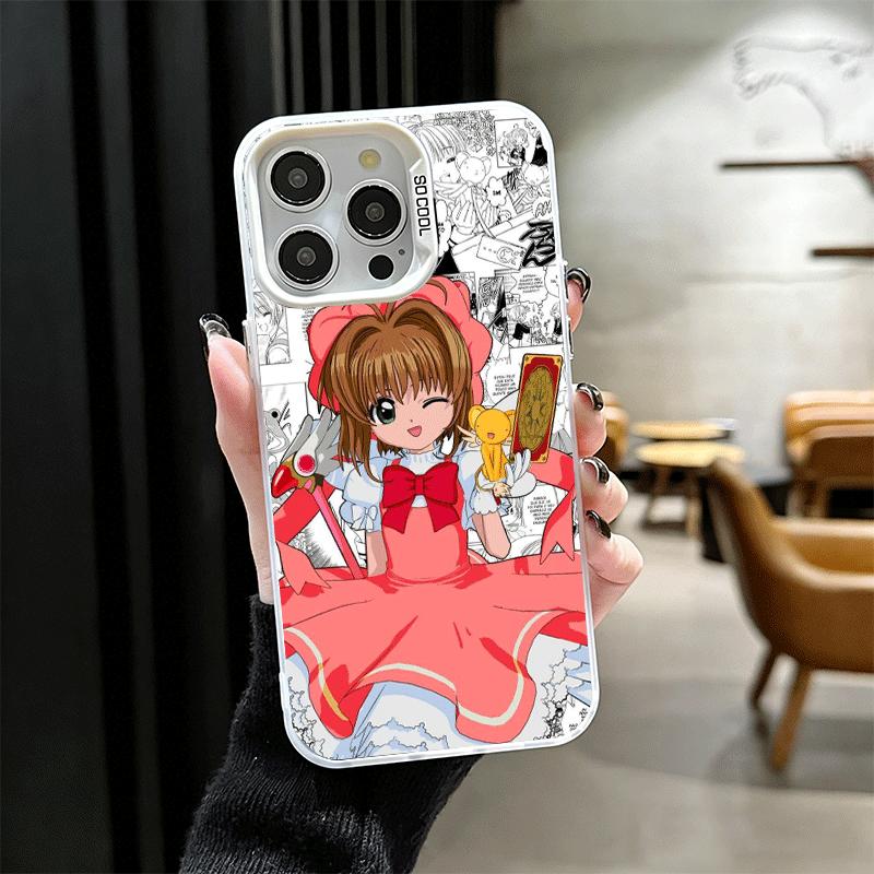 CardCaptor Sakura Anime Soft Phone Case for iPhone 15 16 17 Pro Max 17Air 16E 14 Plus 13 12 Mini Shockproof Cover Back Shell