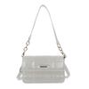 Women Small Messenger Bag Simple PU Square Shoulder Bag Spring Crossbody Bag Solid Color Underarm Bag Ladies Casual Bag  White