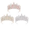 Eye-Catching Rhinestones Bridal Hairband Pearls Bride Crowns Wedding Stylish Bridal Crowns for Wedding Party