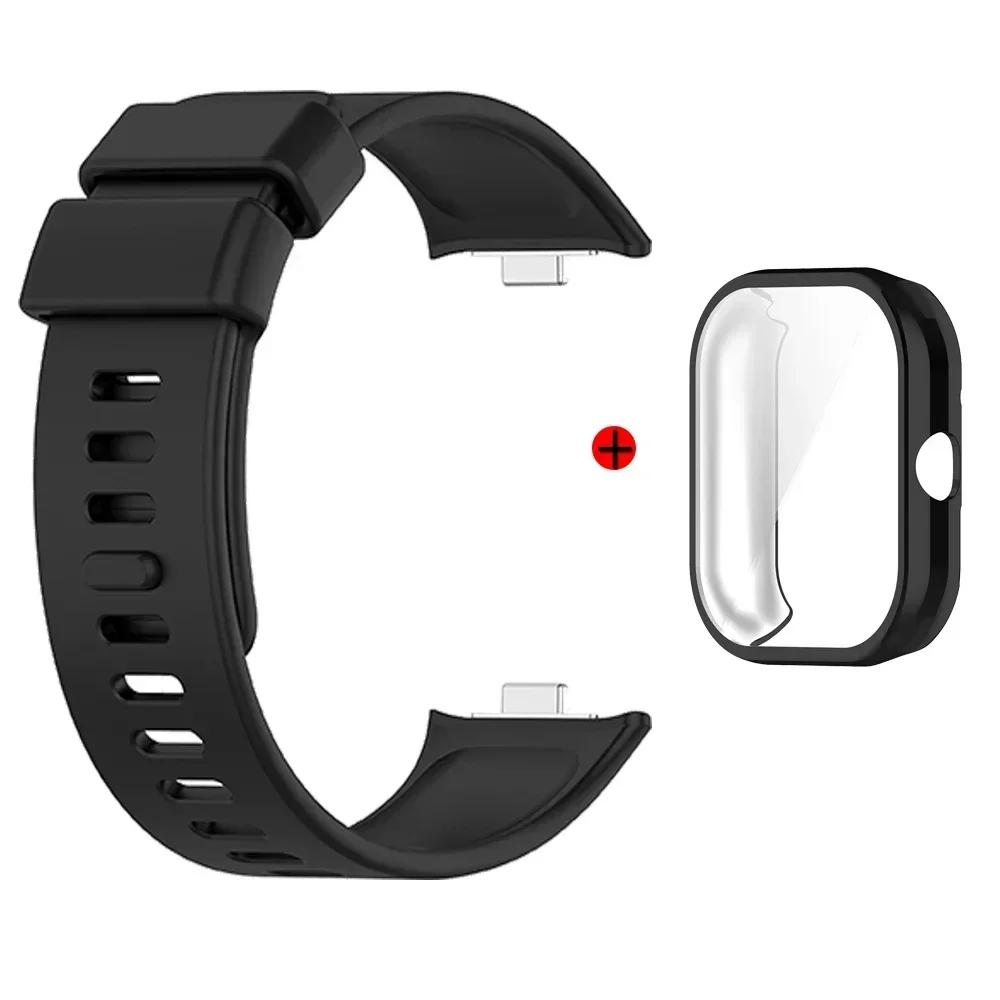 Watchband + Case For Xiaomi Redmi Watch 4 Strap Replacement Silicone Strap For Xiaomi Redmi Watch4 Correa Bracelet Cases Cover