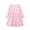 In-Stock Knitted Long-Sleeve Girls' Autumn Dress – European & American Style Cute Princess Skirt