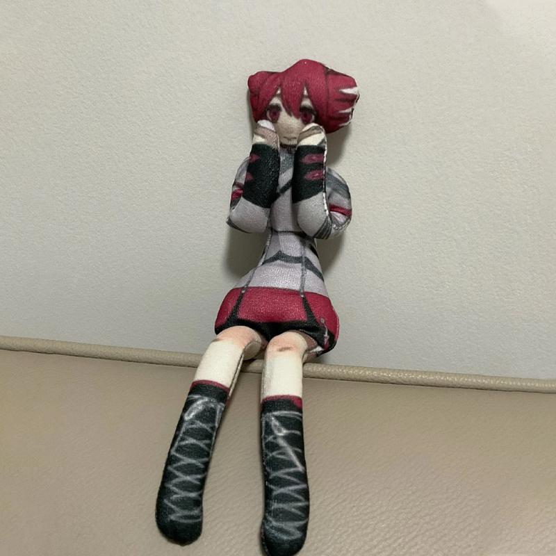 Anime Kasane Teto Cosplay Doll Plush Stuffed Toy Cute Figure Room Decoration Abstract Wire Skeleton Doll Gifts