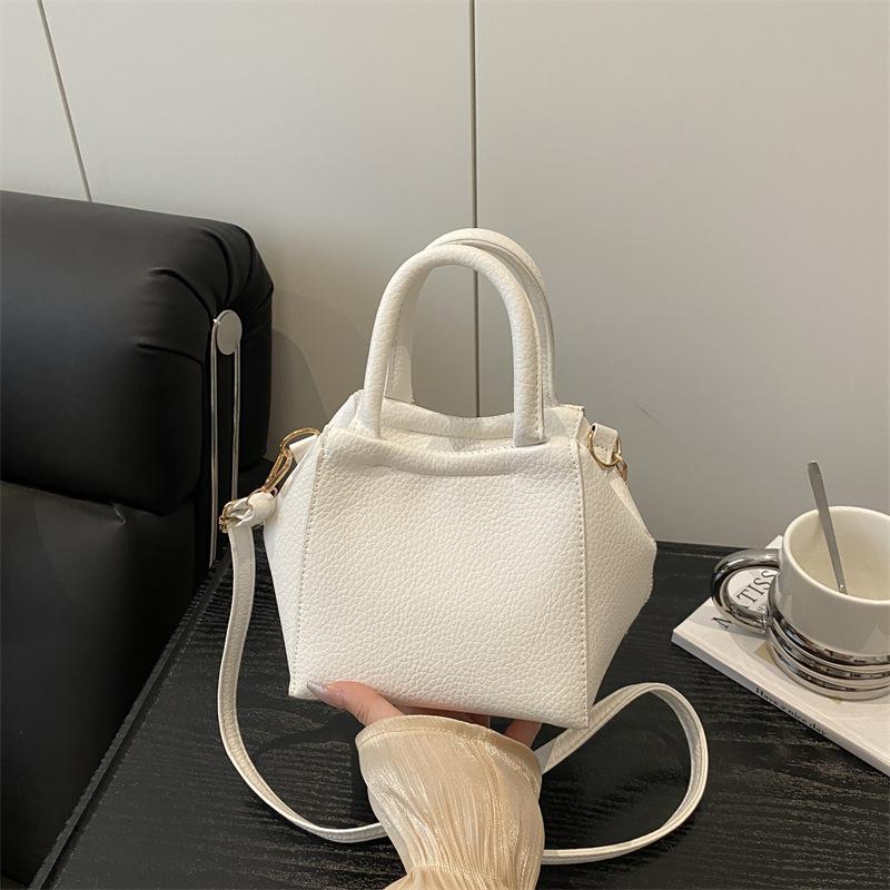 Bolsa de Cubo de Agua Portátil Simple con Apariencia Moderna y Elegante, Bolso Cruzado de Hombro Único para Mujer