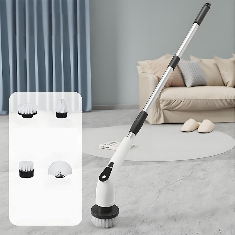 9 В 1 Беспроводная Портативная Электрическая Вращающаяся Щетка Ручная для Ванны Кухни Многофункциональная Электрическая Чистящая Щетка 4 in 1