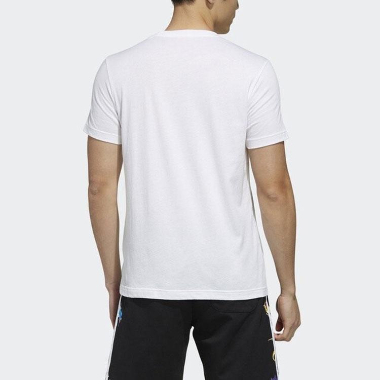Adidas Neo X Pokémon Pikachu Print Pocket Short Sleeve T-Shirt Men Tops White FM0326