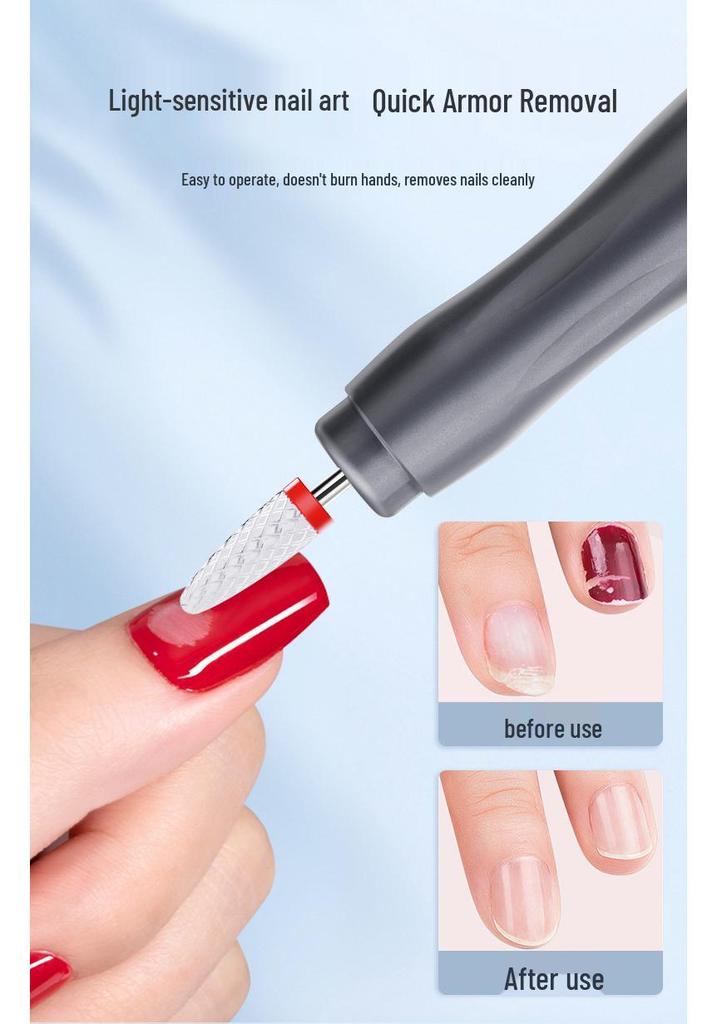 Electric Nail Art Grinding Machine with Curing Lamp – Nail Grinder and Remover