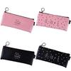 Student PU Pen Bag Pencil Case Cosmetic Bags Travel Makeup Organizer Bags