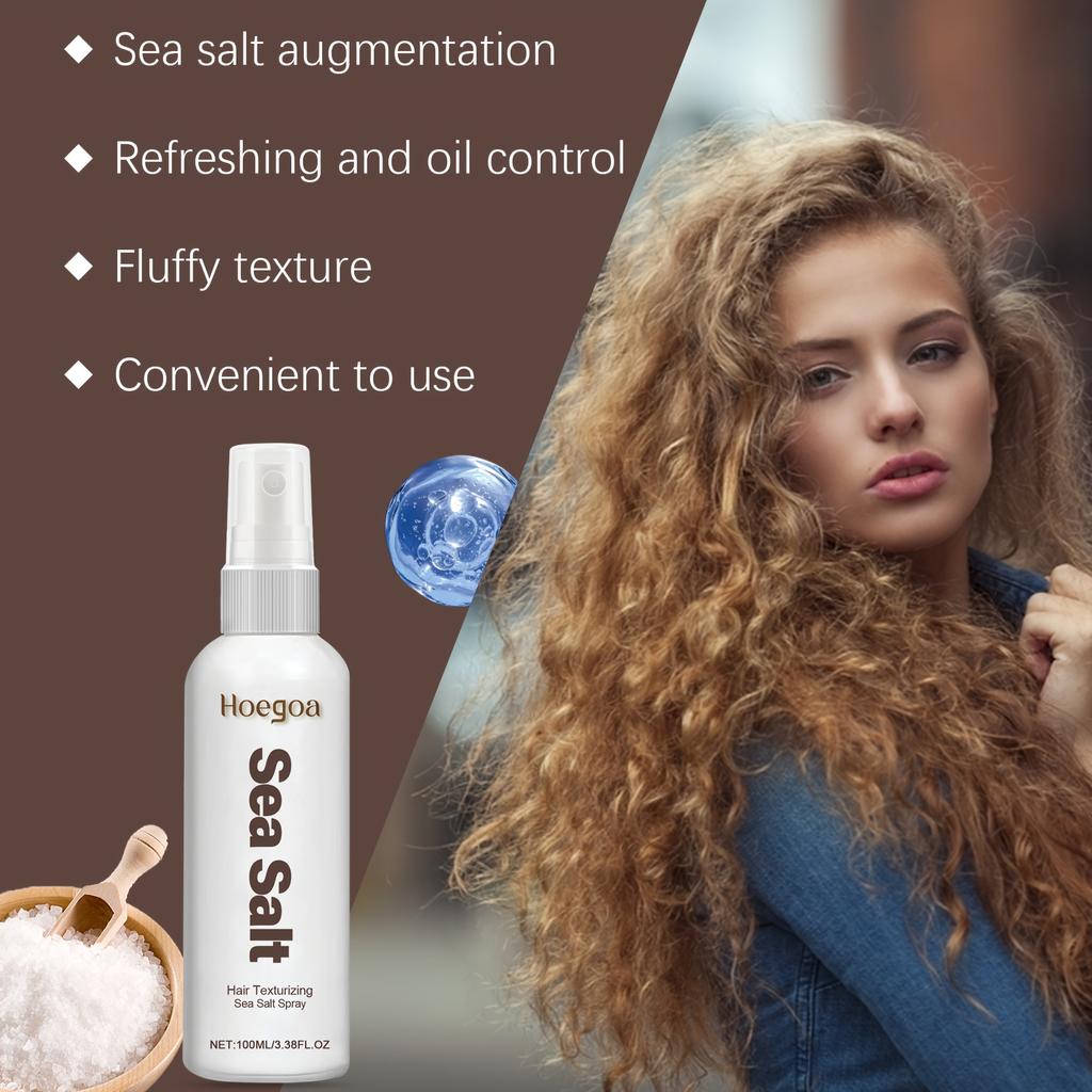 Suchy szampon w sprayu z solą morską, długotrwały teksturyzator włosów, utrwalający fryzurę, ulepszona stylizacja, odświeżający, puszysty spray do włosów