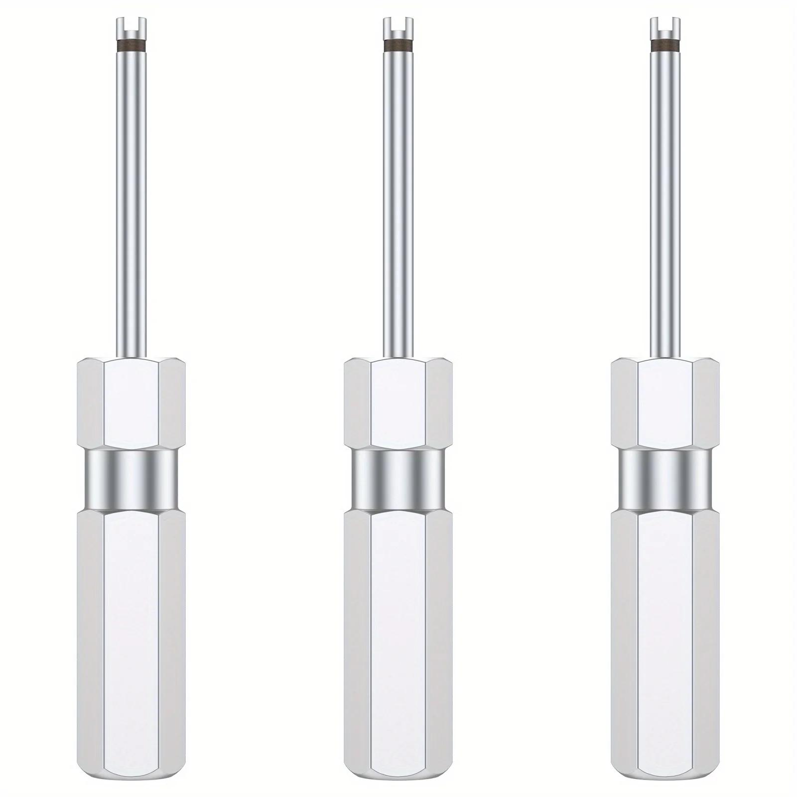 Tire Valve Stem Core Remover Tool 3Pcs Set Screwdriver for Car Bicycle Motorcycle Tire Repair Essential Accessories Heavy Duty