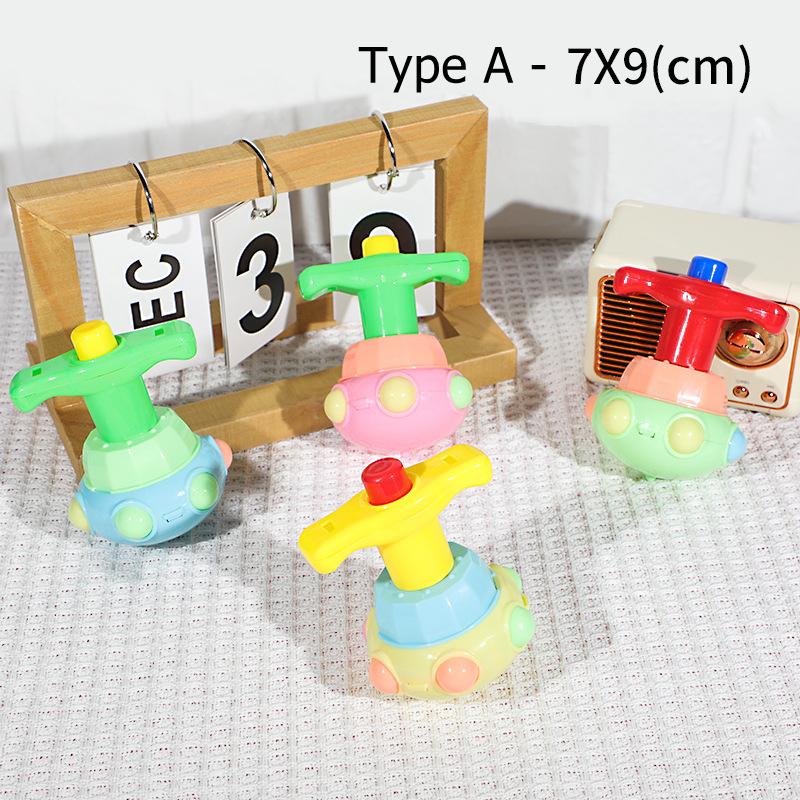 

4Pcs Led Light Up Flashing Tops Spinner Toys Gyroscope Toys For Kids Gifts Rotating Gyro Fidgeting Spinner Birthday Party Favors