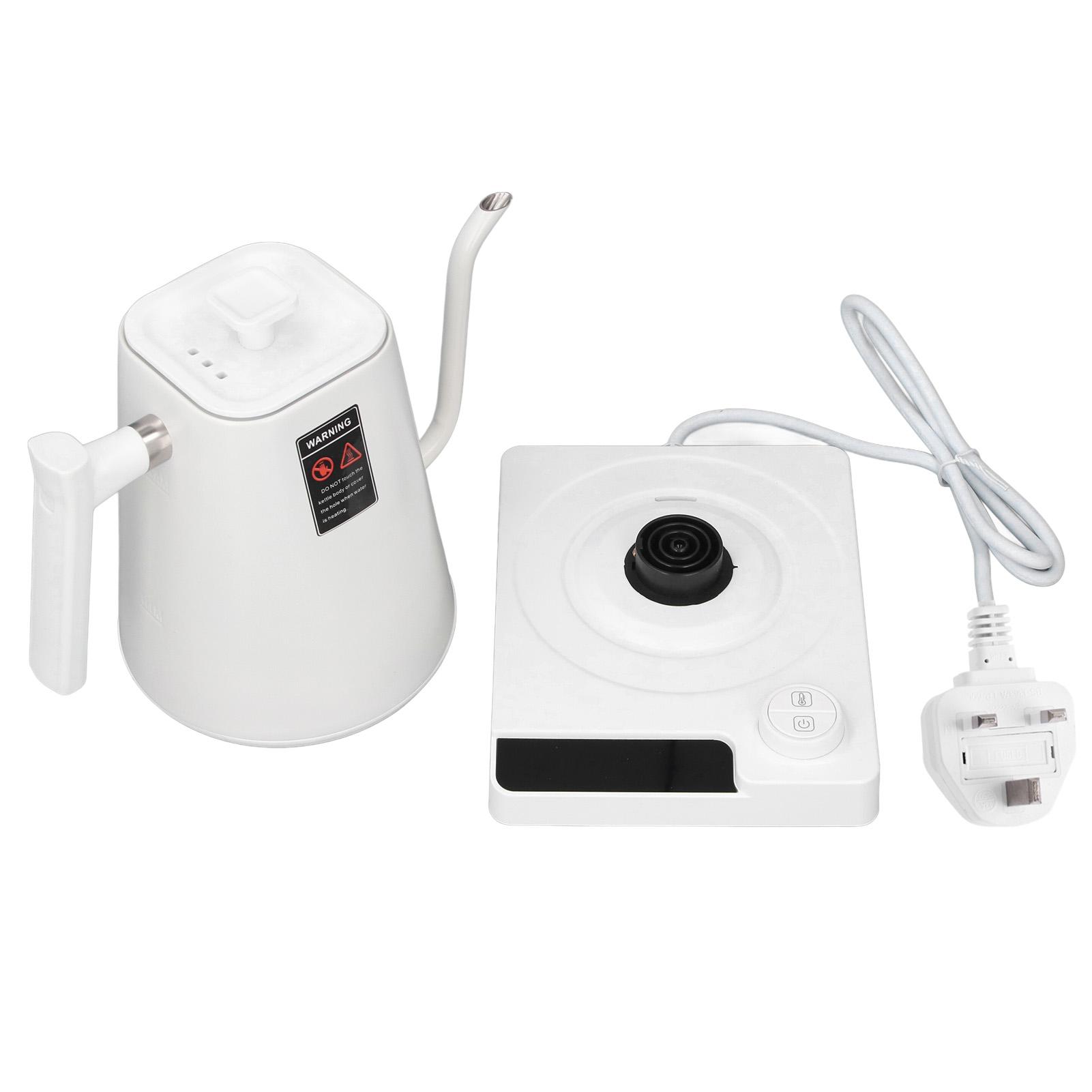 

Электрический чайник с гусиным носом, умный контроль температуры, электрический чайник для заваривания кофе методом пуровер, для дома и офиса UK Plug 220V