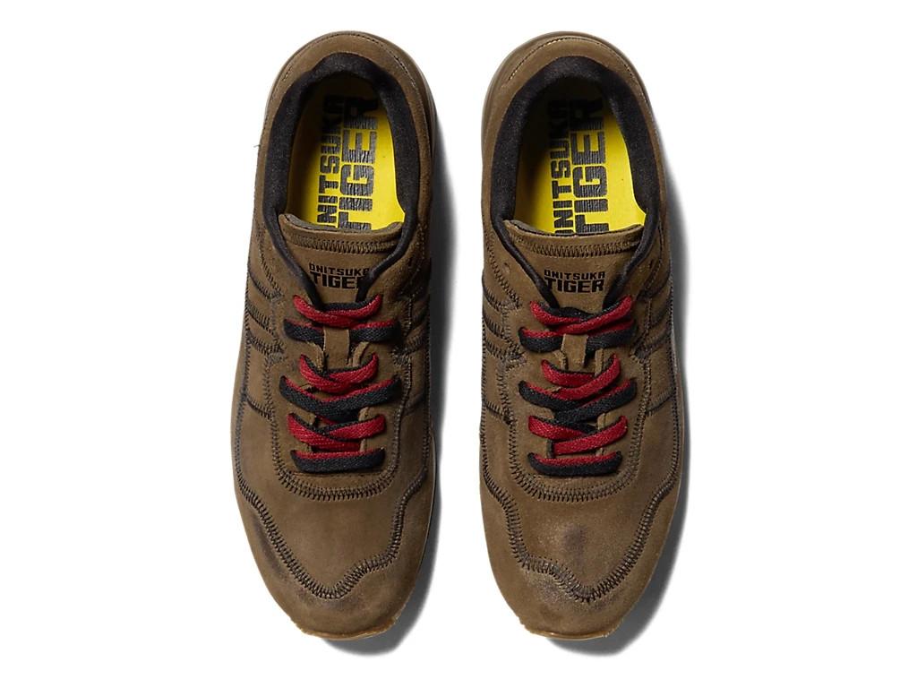 1183C447-201 ONITSUKA TIGER Tiger Ally Stitch Brown Storm Vibrant Yellow(Men's)