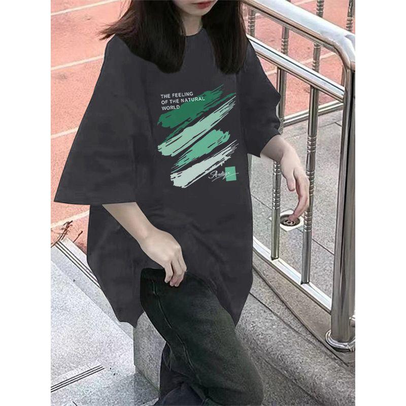 2026 New Style Loose-Fitting Slimming Ins Half-Sleeve Top 150kg Summer Women's Plus-Size Niche Fat Mmt Short-Sleeve T-Shirt