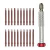 Eyeglass Phone Watch Screwdriver Set with 20 Driver Heads, 21 Piece Repair Tool Kit for Careful Small Screw Service and Home Storage