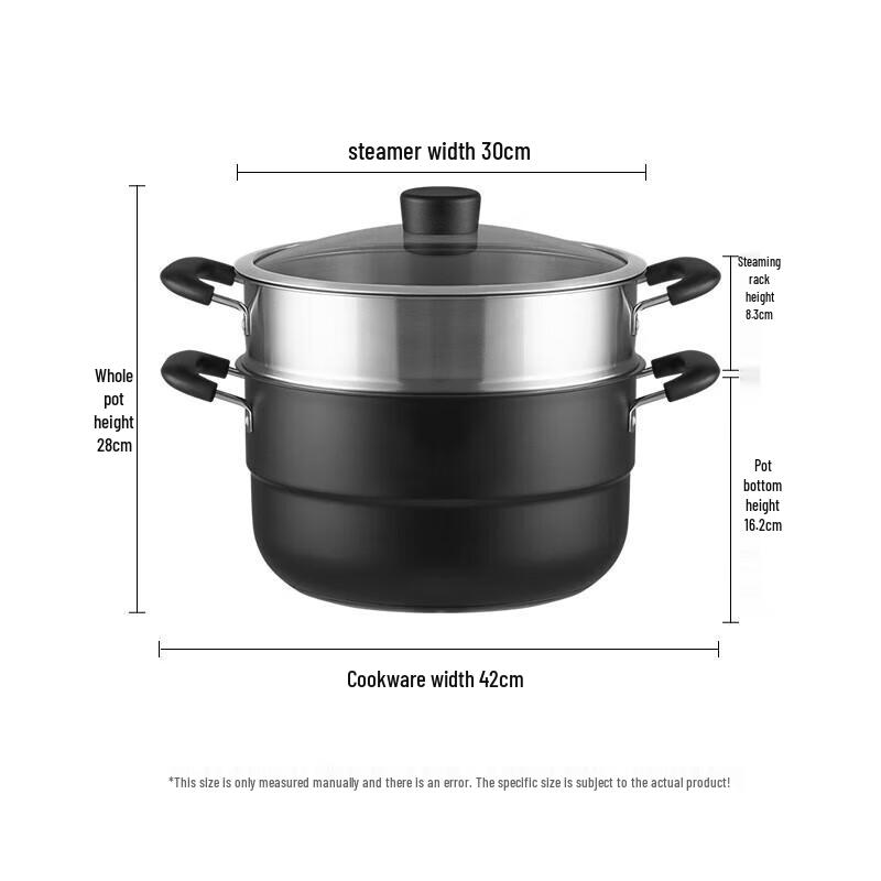 Joyoung 30cm Stainless Steel Double Layer Steamer