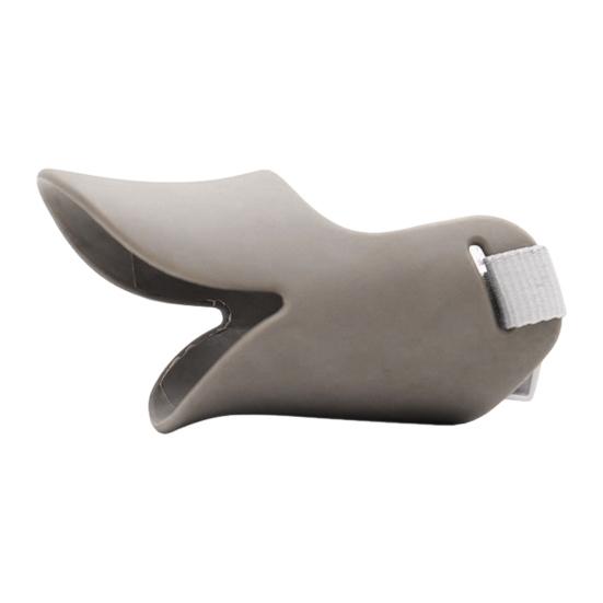 

Anti Bite Duck Mouth Shape Dog Muzzle Silicone Duck Bill Dog Mouth Cover Adjustable Dog Muzzle Face Guard for Small Medium Dogs S коричневый