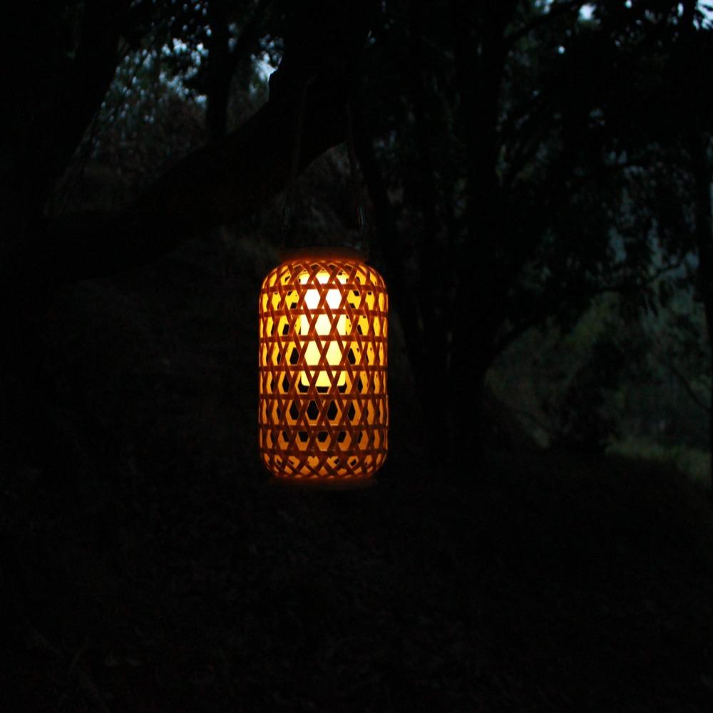 Creative Waterproof Solar Imitation Rattan Lantern LED Warm Light Home Decorative Lights 800 MAH Yard Lighting Ornaments Outdoor