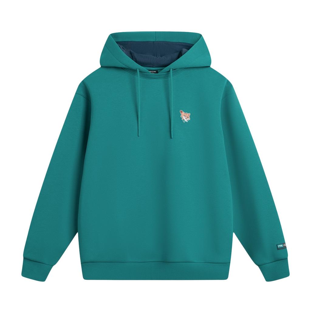 Li Ning Sweatshirts Unisex Lake Turquoise Hooded Moderate Other AWDVB29-2