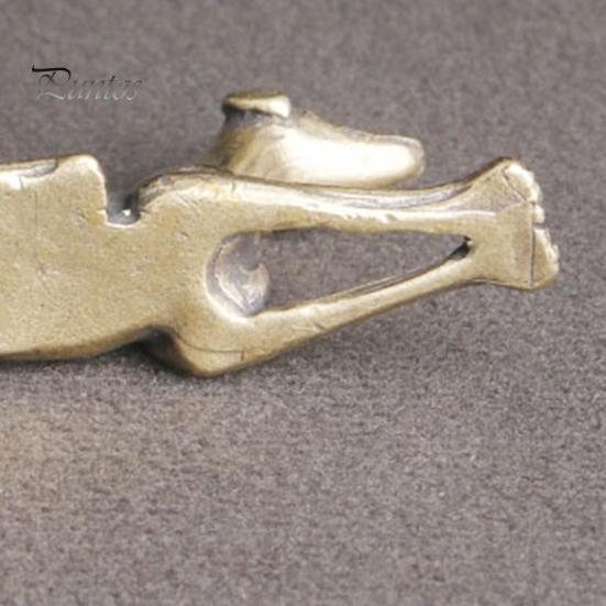 Kleine Messingstatuen im Vintage-Stil, Wohlstand, lebensechter Hund, Sternzeichen, Teehaustier, Briefbeschwerer, Hound, Desktop-Ornament