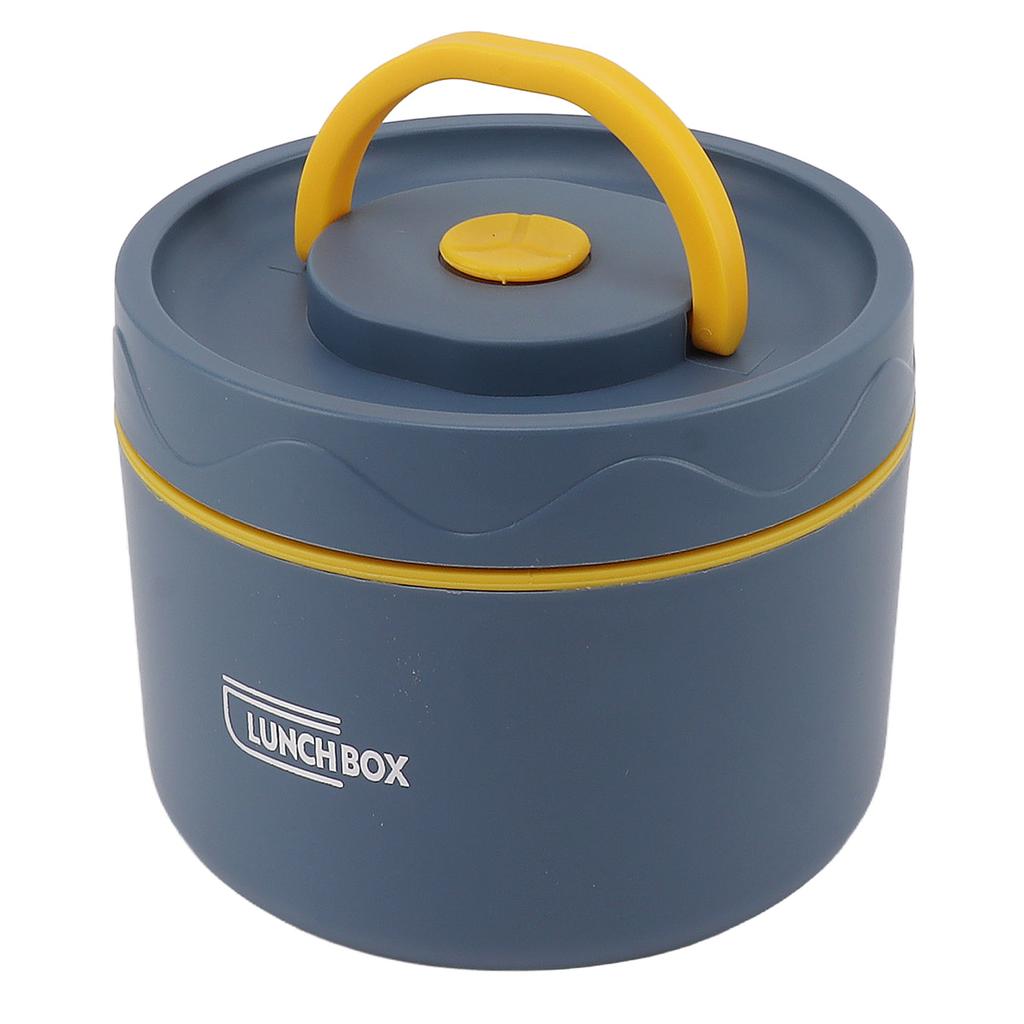 550ml Stainless Steel Insulated Bento Lunch Box Stackable 2 Tier Round Bento Lunch Box Stainless Steel Leakproof Food