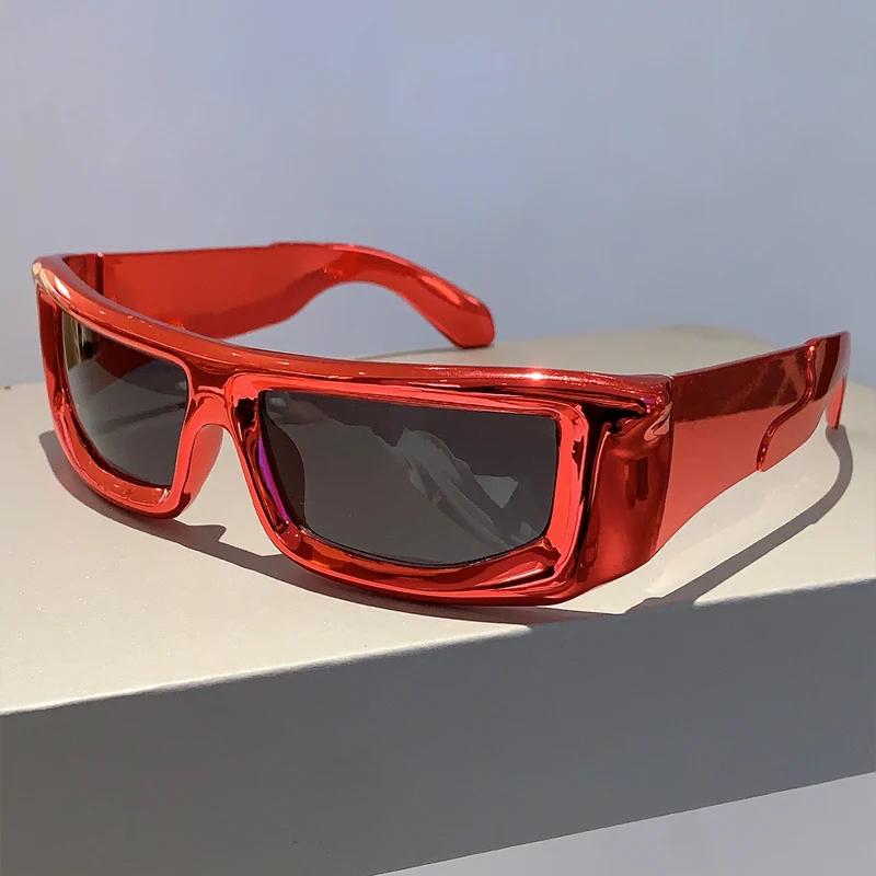 WINFUL New Y2k Wrap Round Men Sunglasses Metallic Rim Outdoor Sports Women Shades Trendy  Design Vintage UV400 Eyewear