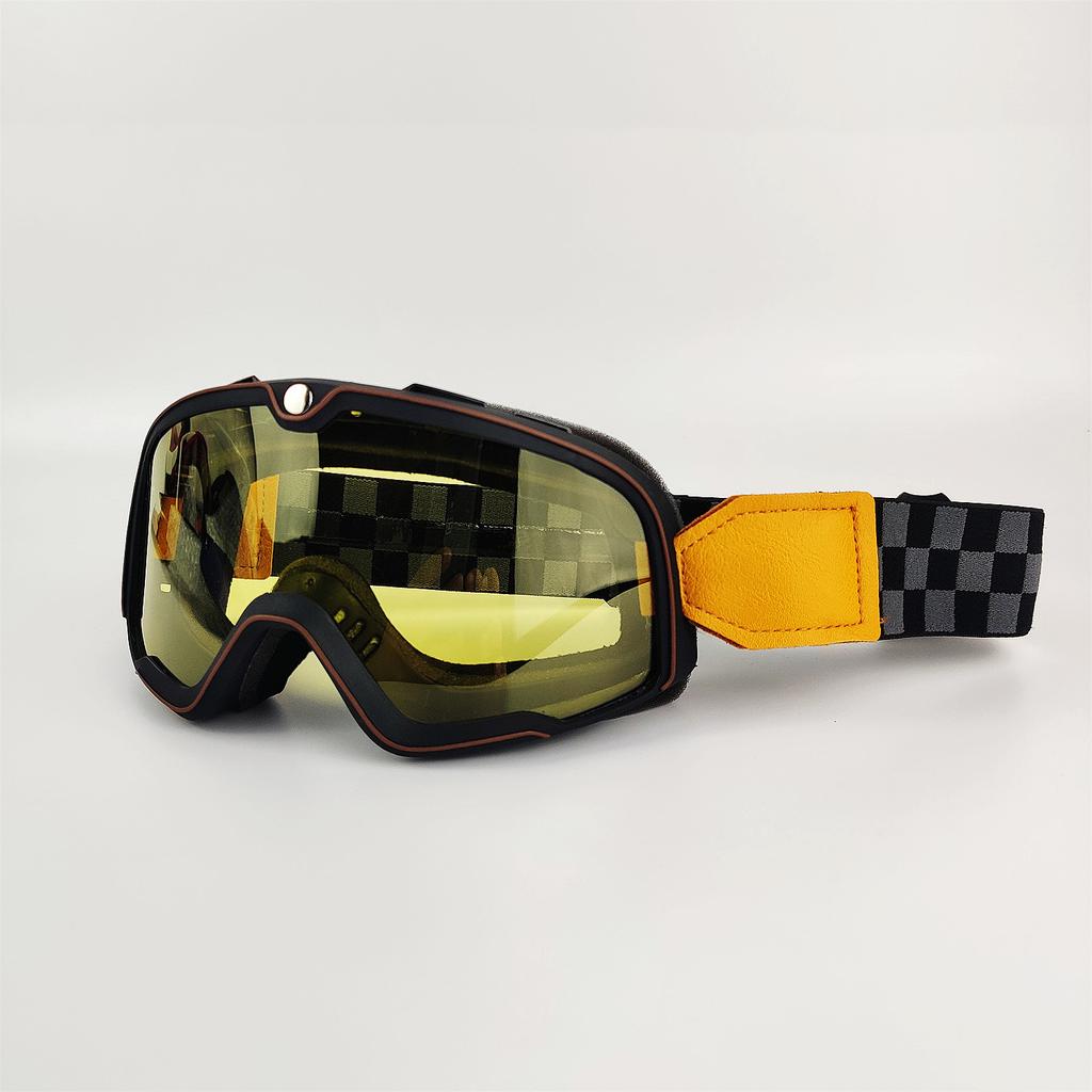 2021 Retro Motorcycle Goggles Glasses Windproof Motocross Sunglasses Vintage Helmet Glasses Cycling Racing Cafe Racer