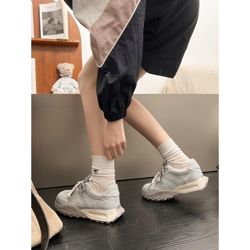 thick-soled women's spring and autumn new spring sports shoes heightened versatile women's shoes