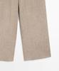 Masimodutti Melange Linen Pleated Pants