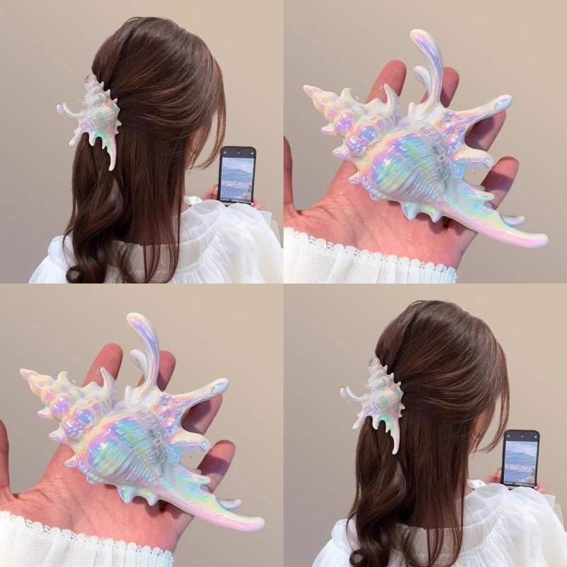 Seashell Claw Hair Clip: Summer Beach Style Ocean Accessory