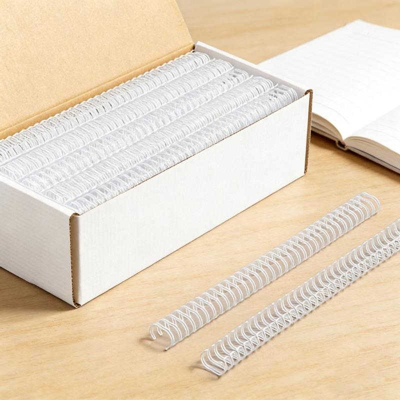 100Pcs Professional Binding Rings Heavy Duty Metal Binding Coils for Office School Supply 23 Holes 24 Holes OR 34 Holes