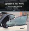 Tesla Model 3/Y Sunshade with Suction Cup - Ice Crystal Opaque Side Window Protection