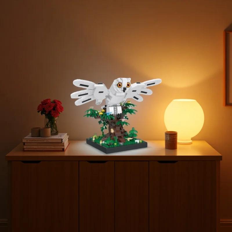 Parrot And Owl Tree Scene Mini Building Blocks Friends Toy Assembly Entertainment And Home Decoration Holiday Gifts
