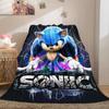 Sonic Series Flannel Lightweight Blanket Home Decor Sofa Bed Travel Cover Family Gift For All-Season LXRa47