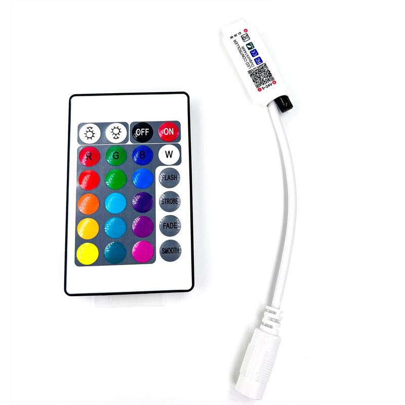 Led Light With Controller Infrared 24-Key Remote Control Rgb Light With Dimmer Led Light Control Dimmer