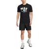 Nike Dri-Fit Graphic Short Sleeve T-Shirt With Cartoon Print Earth Basketball Graffiti Men Tops Black DX6139-010