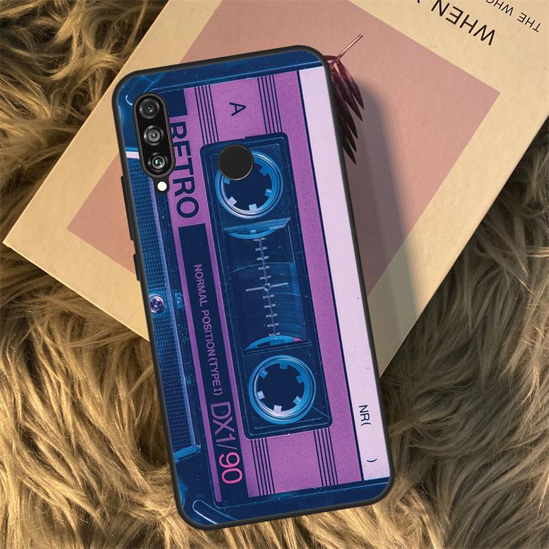 Retro VHS Tape For Huawei Nova 3i 7i 8i 11i 12i 9 10 SE Y60 Y61 Y70 Y72 Y73 Y90 Y91 P20 P30 P40 Lite Case