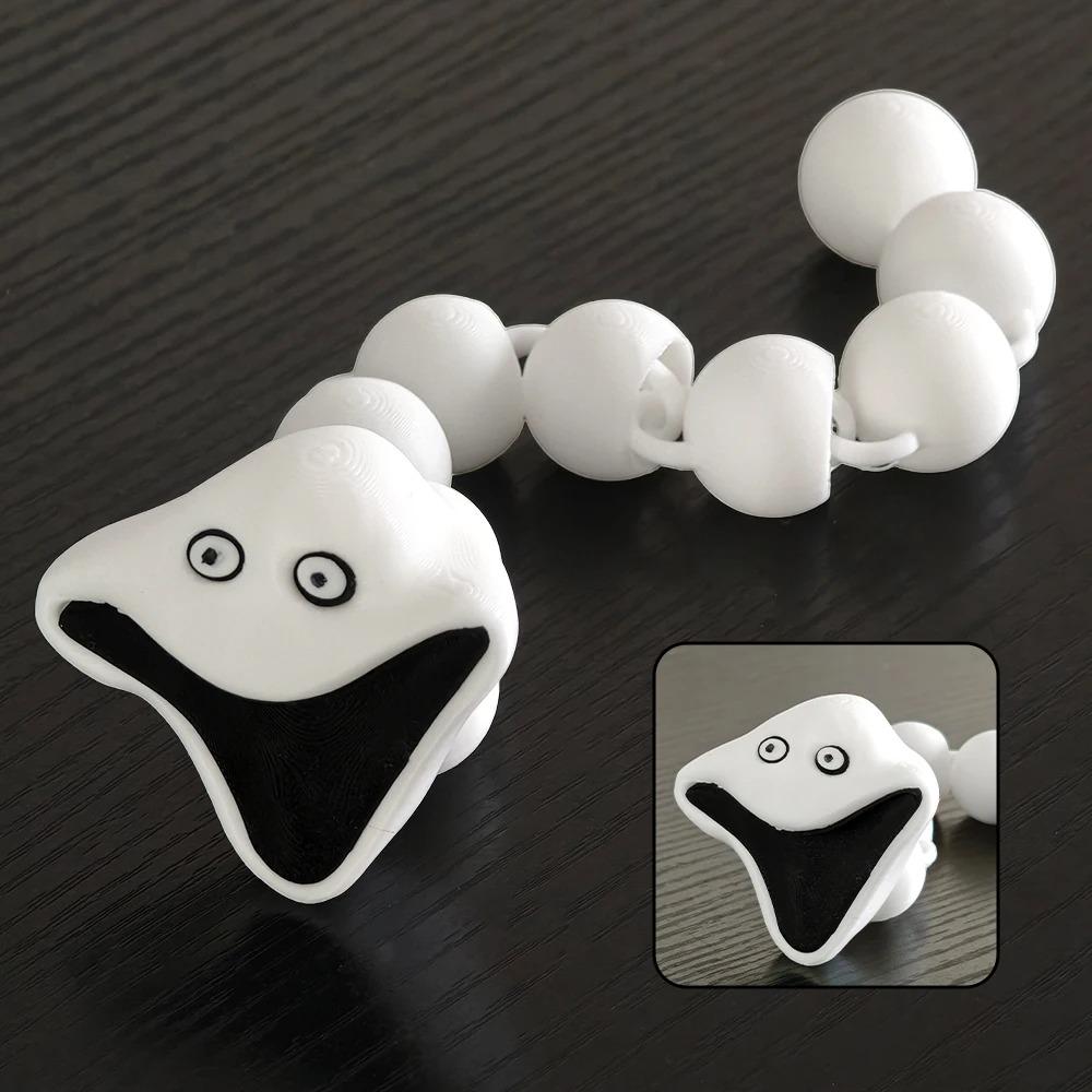 Bloop Mořská Příšera 3D Tištěná Flexibilní Kloubová Fidget Hračka – Požírač Moře Hlubinné Stvoření Sběratelský Předmět, Hračka na Stůl pro Úlevu od Stresu