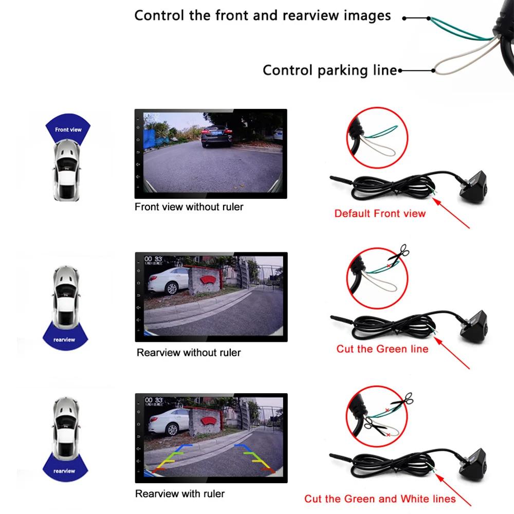 Smartour car reversing camera 170 degree HD night vision auto  rear view Fishey Front view  view camera for Universal camera