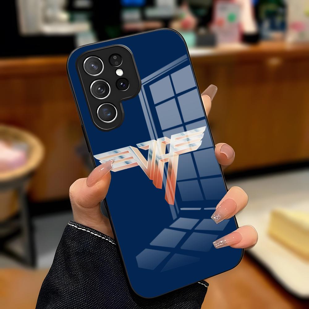 Eddie Van Halen Guitar Phone Case For Samsung S25 Plus S20 S20 Plus S22 Ultra S23 FE S21 Plus S21 Ultra Glass Cover